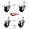 Service Caster 3.5 Inch Phenolic Swivel 12mm Threaded Stem Caster Total Lock Brake, 2PK SCC-TSTTL20S3514-PHR-M1215-2-S-2 - alternate 3